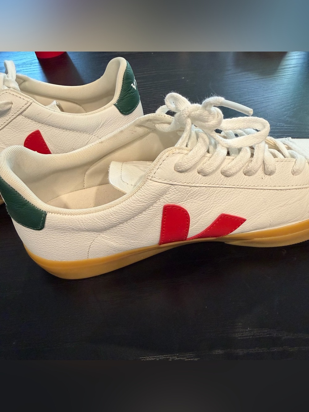 Veja Campo ChromeFree® Leather Sneakers Size Mens 10 Extra White Pekin Poker - Picture 7 of 15